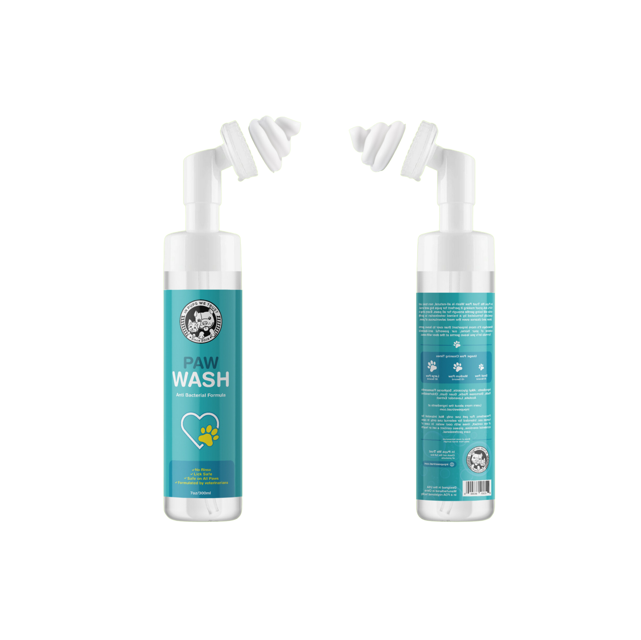 Dog Paw Cleaner  Klean Paws - Non-toxic Foaming